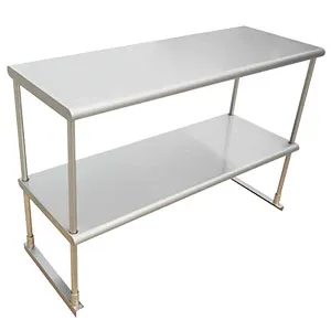 12" x 96" STAINLESS STEEL OVER-SHELVES