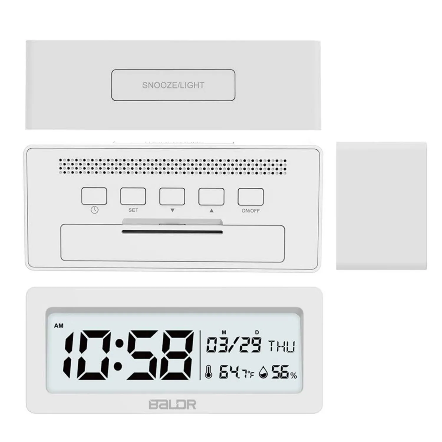BALDR Compact Digital Alarm Clock