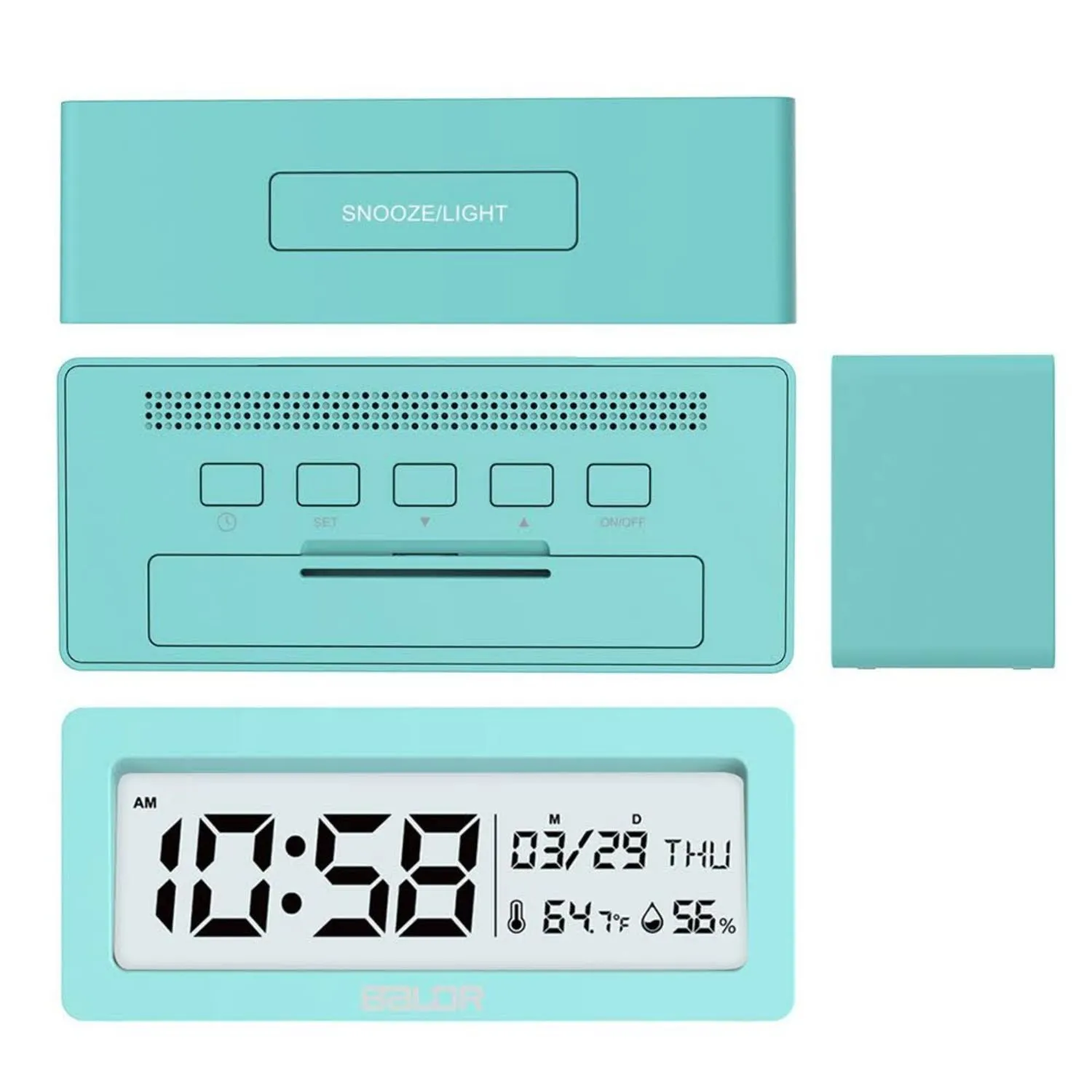 BALDR Compact Digital Alarm Clock