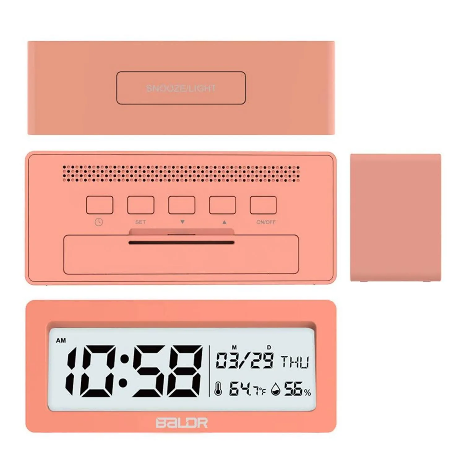 BALDR Compact Digital Alarm Clock