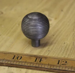 Cupboard Knob Beehive Design Cast Antique Iron