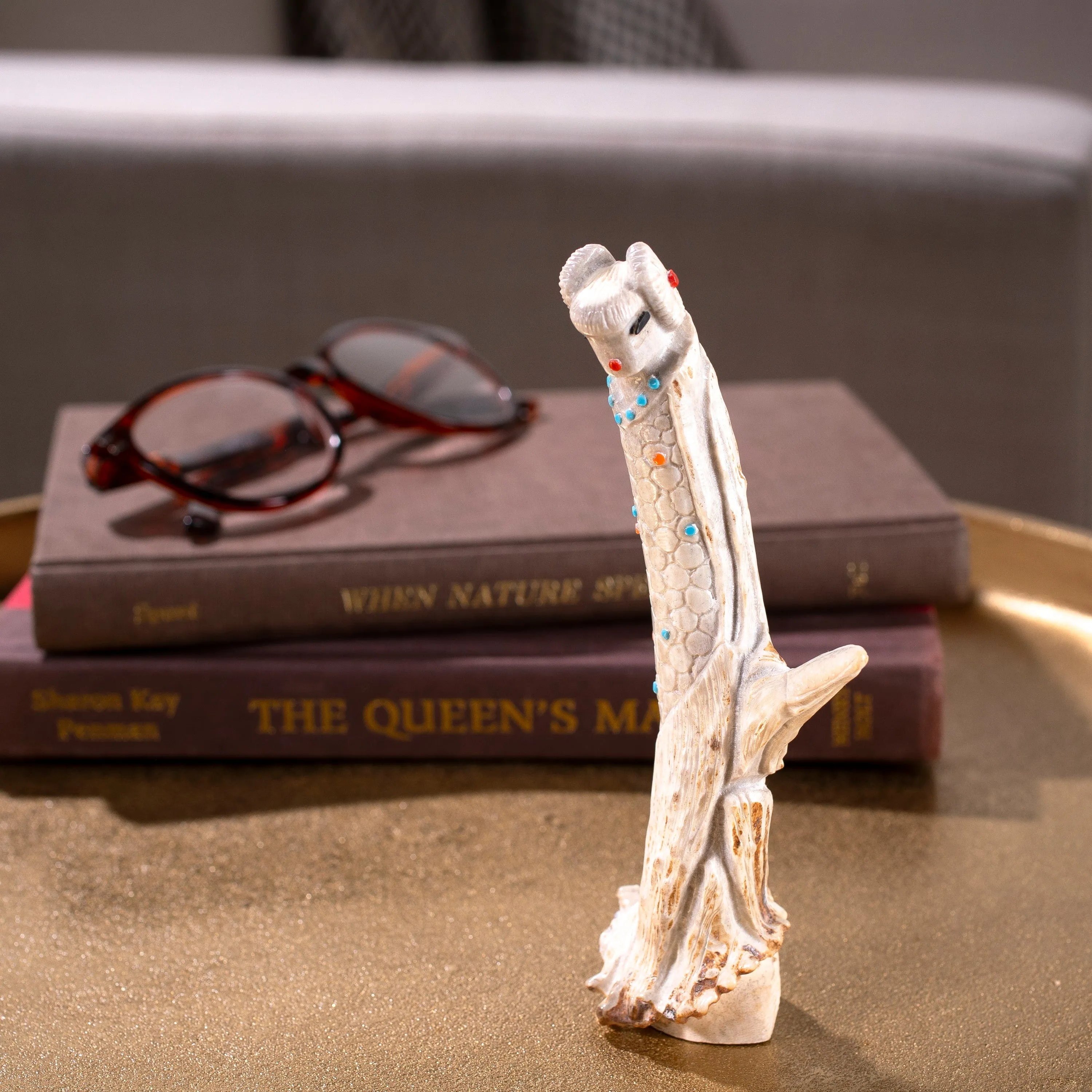 Derrick Kaamasee Zuni Maiden Handmade Fetish Carving