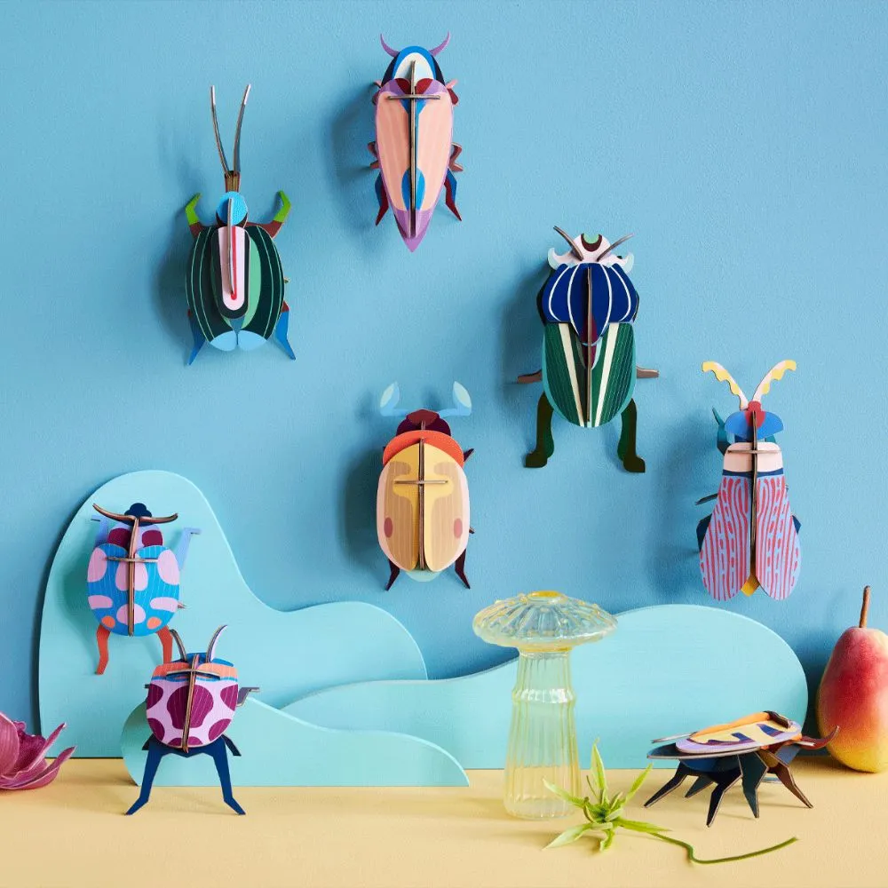 DIY 3D Wall Decoration - Green Fig Beetle, Small