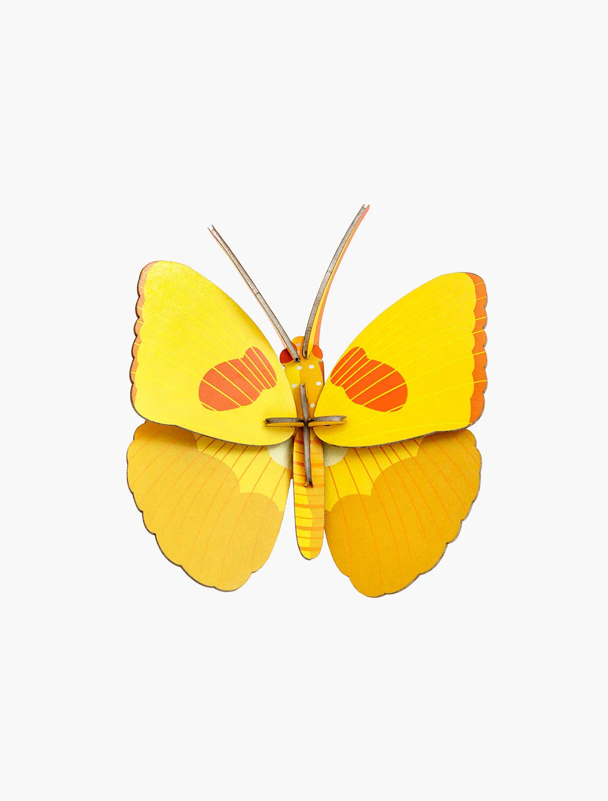 DIY 3D Wall Decorations - Yellow Butterfly, small