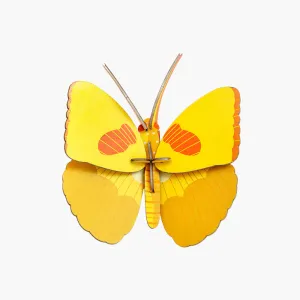 DIY 3D Wall Decorations - Yellow Butterfly, small