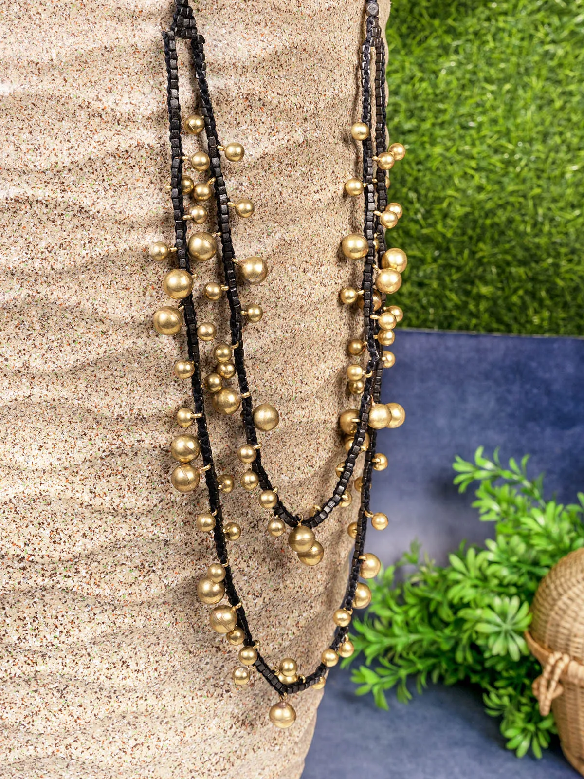 Handcrafted Dhokra Long Neckpiece