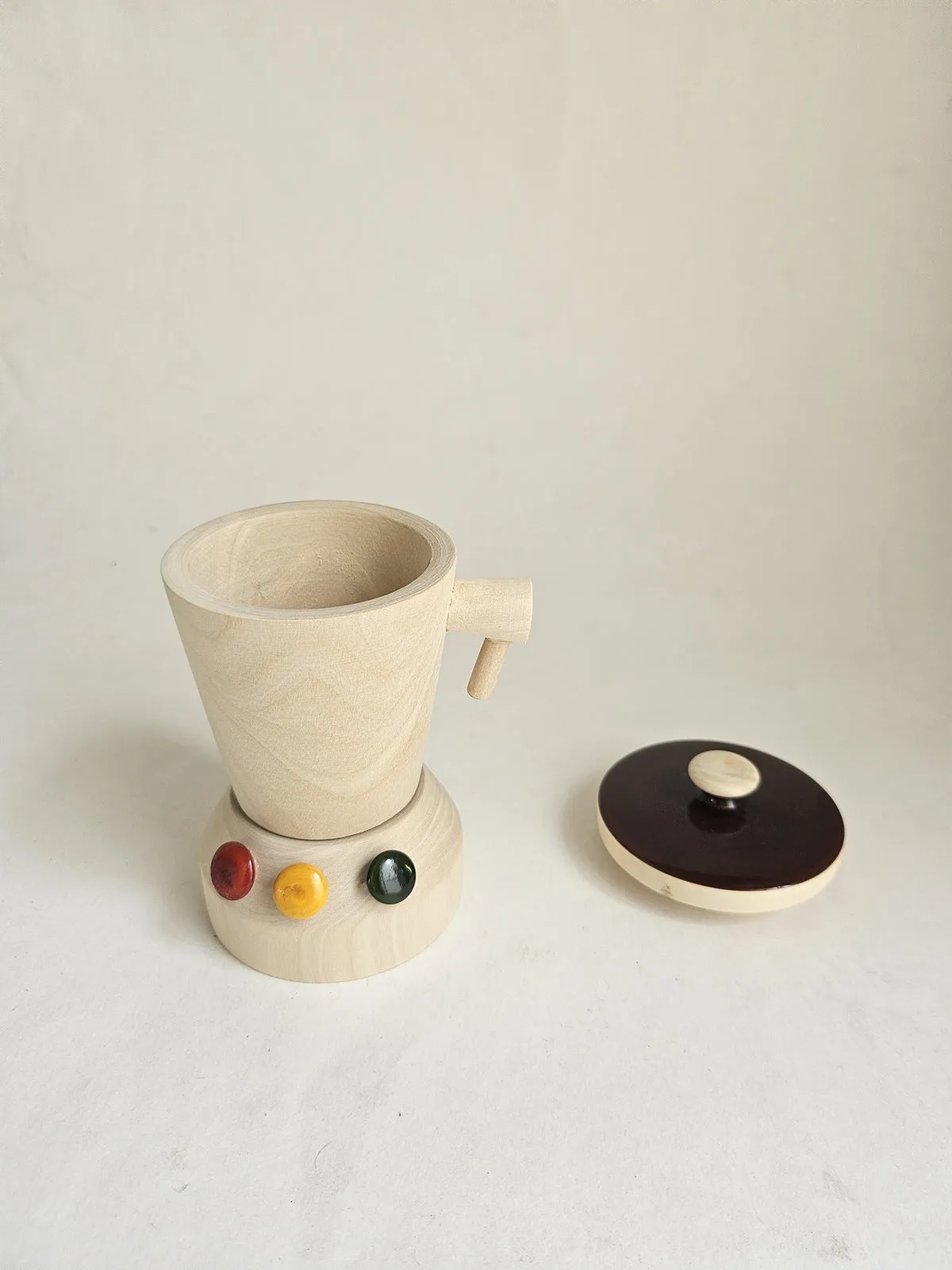 Handcrafted Wooden Mini Mixer Grinder