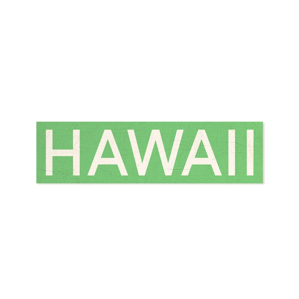 Hawaii Wood Shape Magnet, Light Green