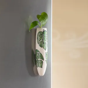 'Lush Life' Magnetic Fridge Planter In Ceramic