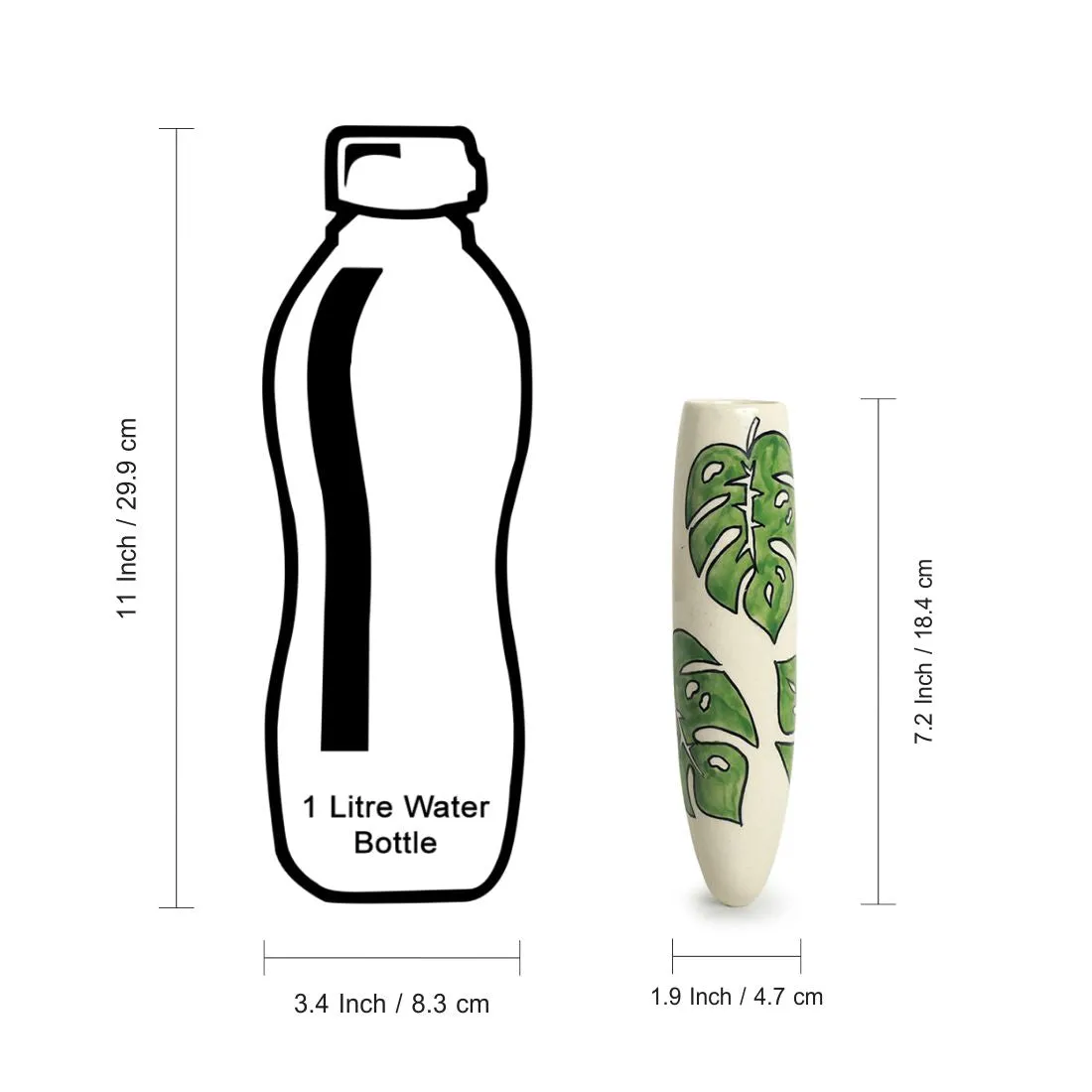 'Lush Life' Magnetic Fridge Planters In Ceramic (Set of 2)