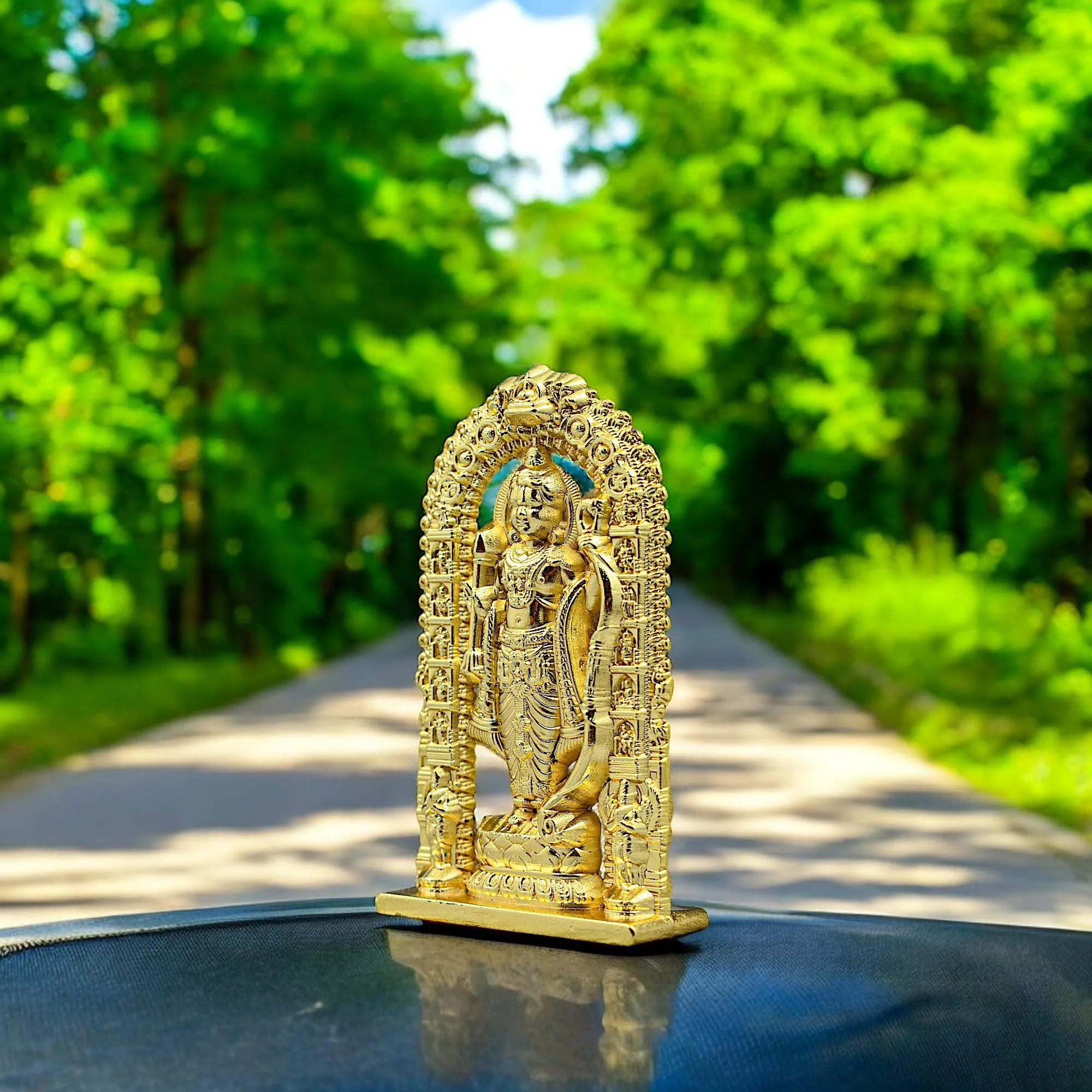 MASIPICKS™ Ram Lalla Statue Home Decoration Idol Statue Showpiece for Home and Pooja Decoration | Murti for Home and Car Dashboard, Office and Home Decoration (7 cm Height)