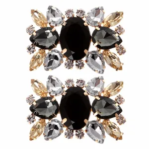 New  2Pcs Rhinestone Shoe Clips Accessory DIY Decoration
