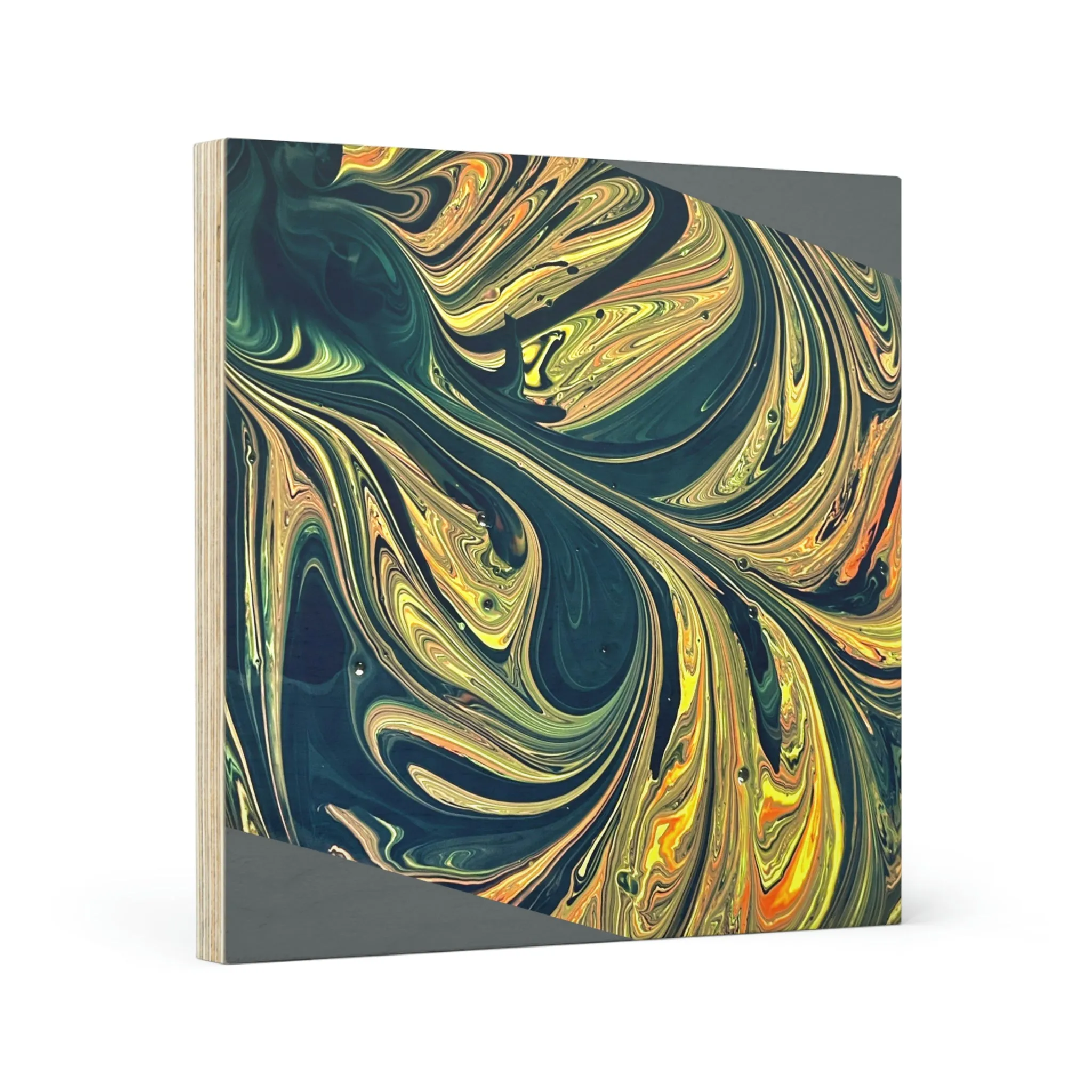 Organic Wood Canvas "One of the kind art  By Al.Smadi"