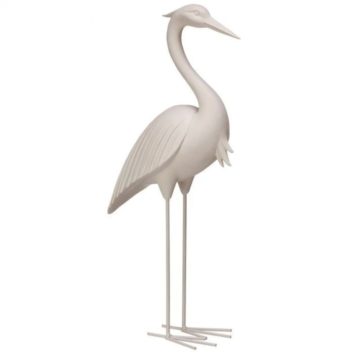 Regency International Resin and Metal Standing Egret