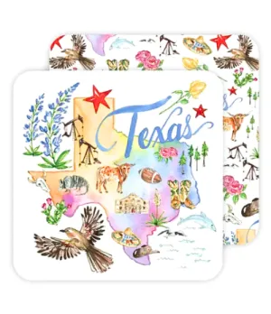 Texas Handpainted Coasters