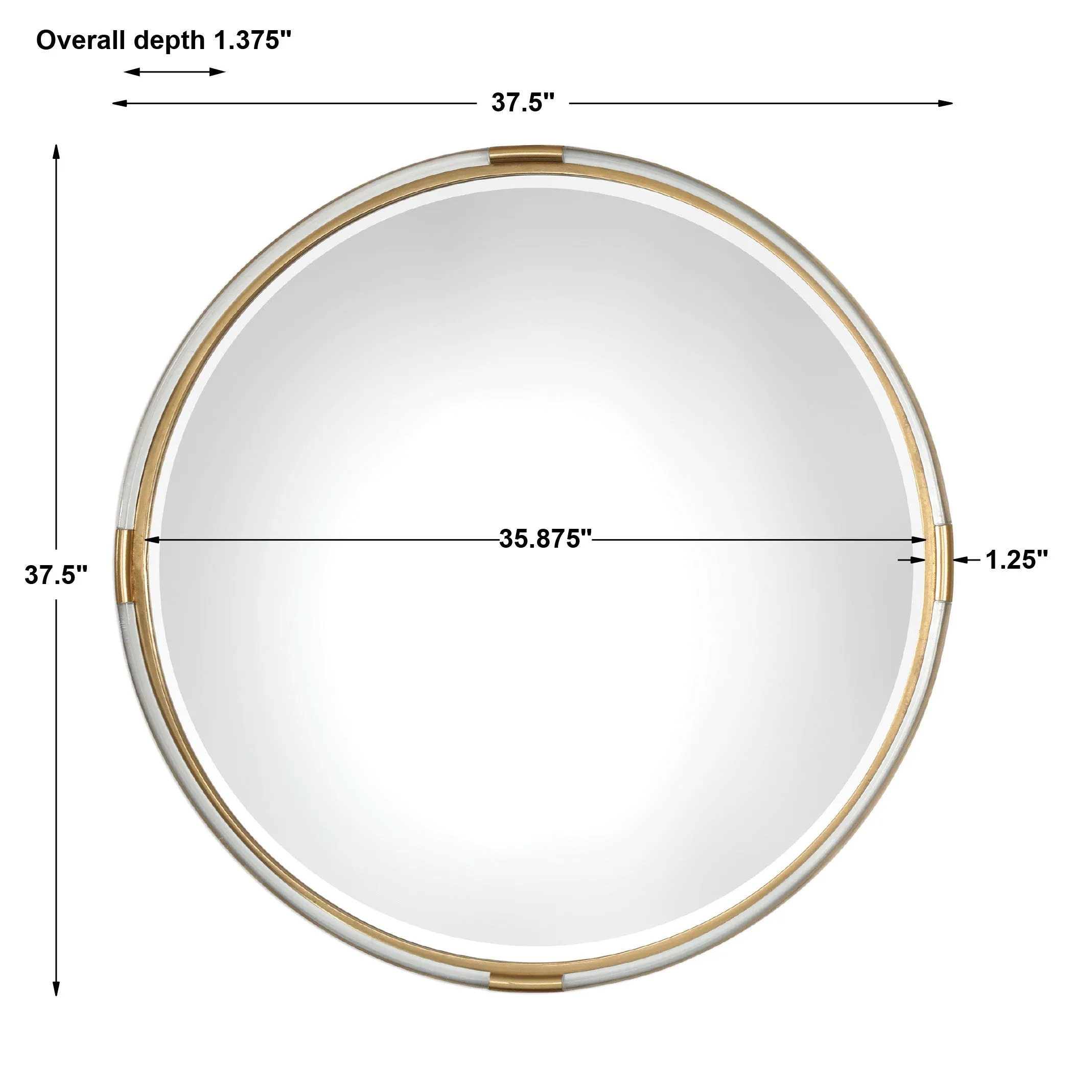 Uttermost Mackai Round Gold Mirror