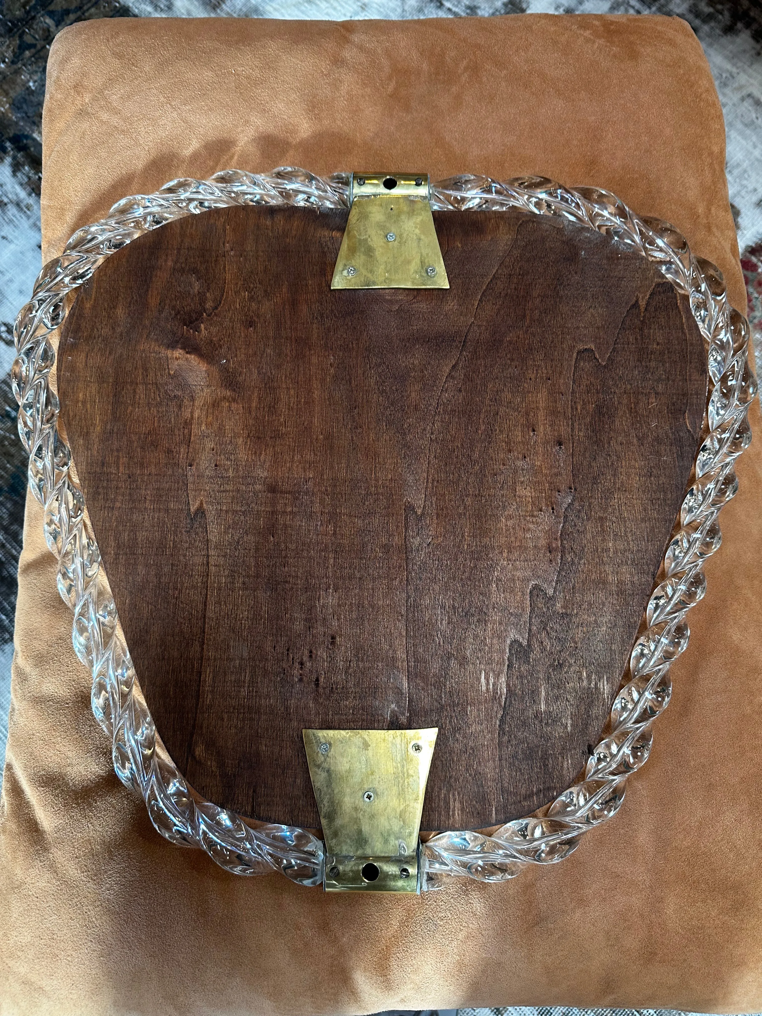 Vintage Italian Mid Century Murano Wall Mirror 1940s