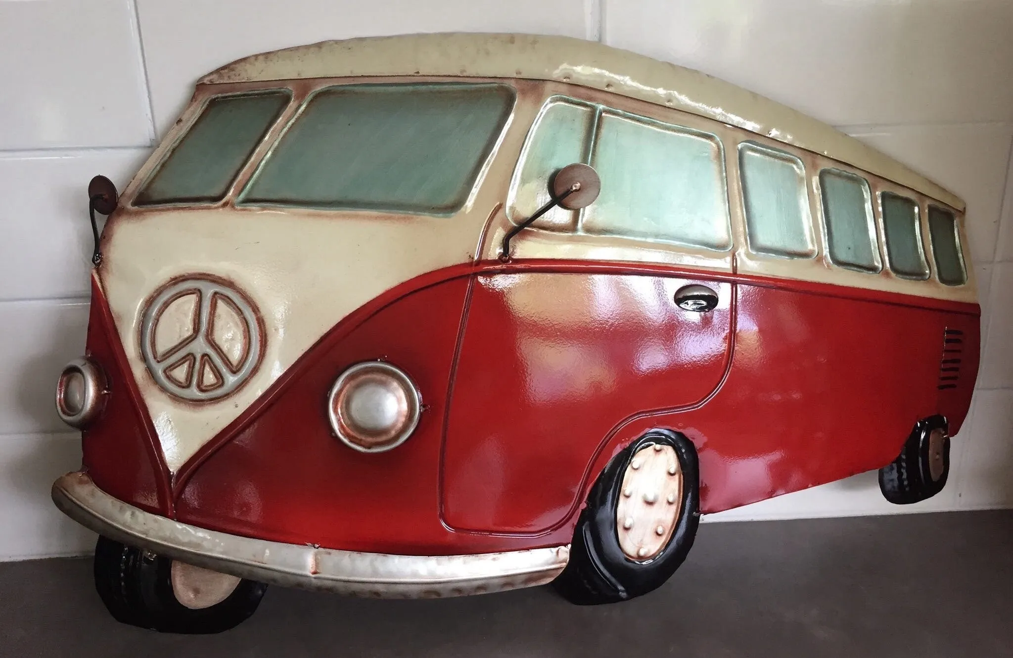 VW Kombi Combi Van 3D Metal Wall Art Hanging