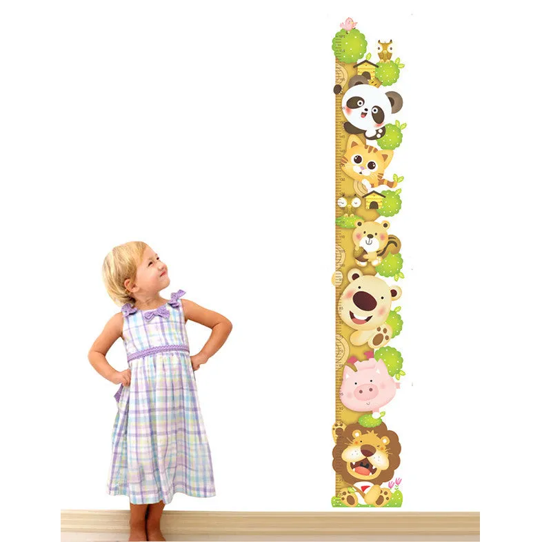 Wall Sticker <br> Peeping Animals Height Chart