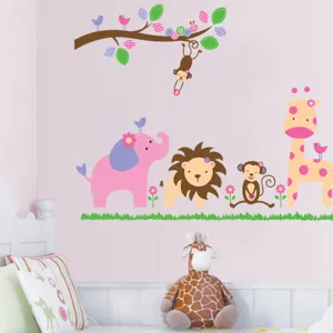 Wall Sticker <br> Pink Jungle