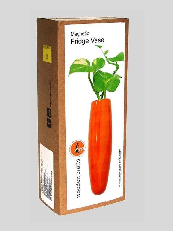 Wooden Plant Holder Fridge Vase