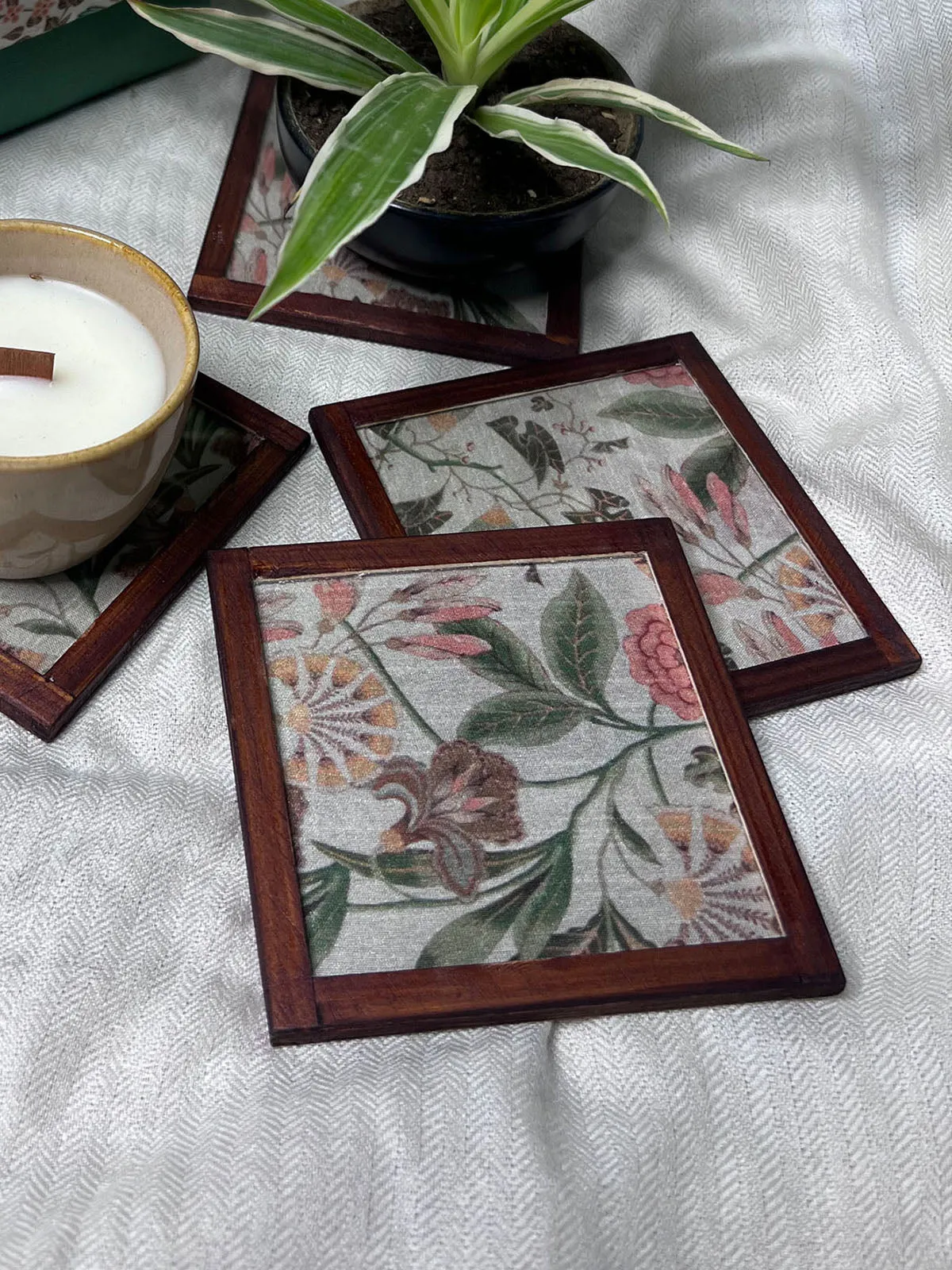 Woodland Whimsy Silk Coasters