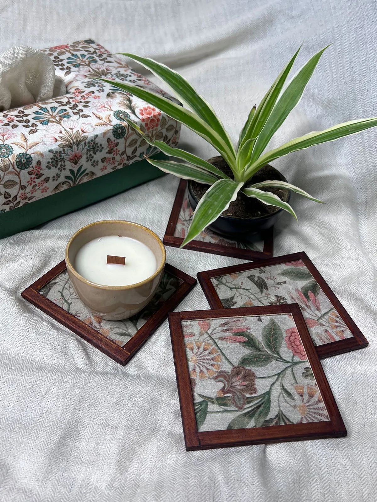Woodland Whimsy Silk Coasters