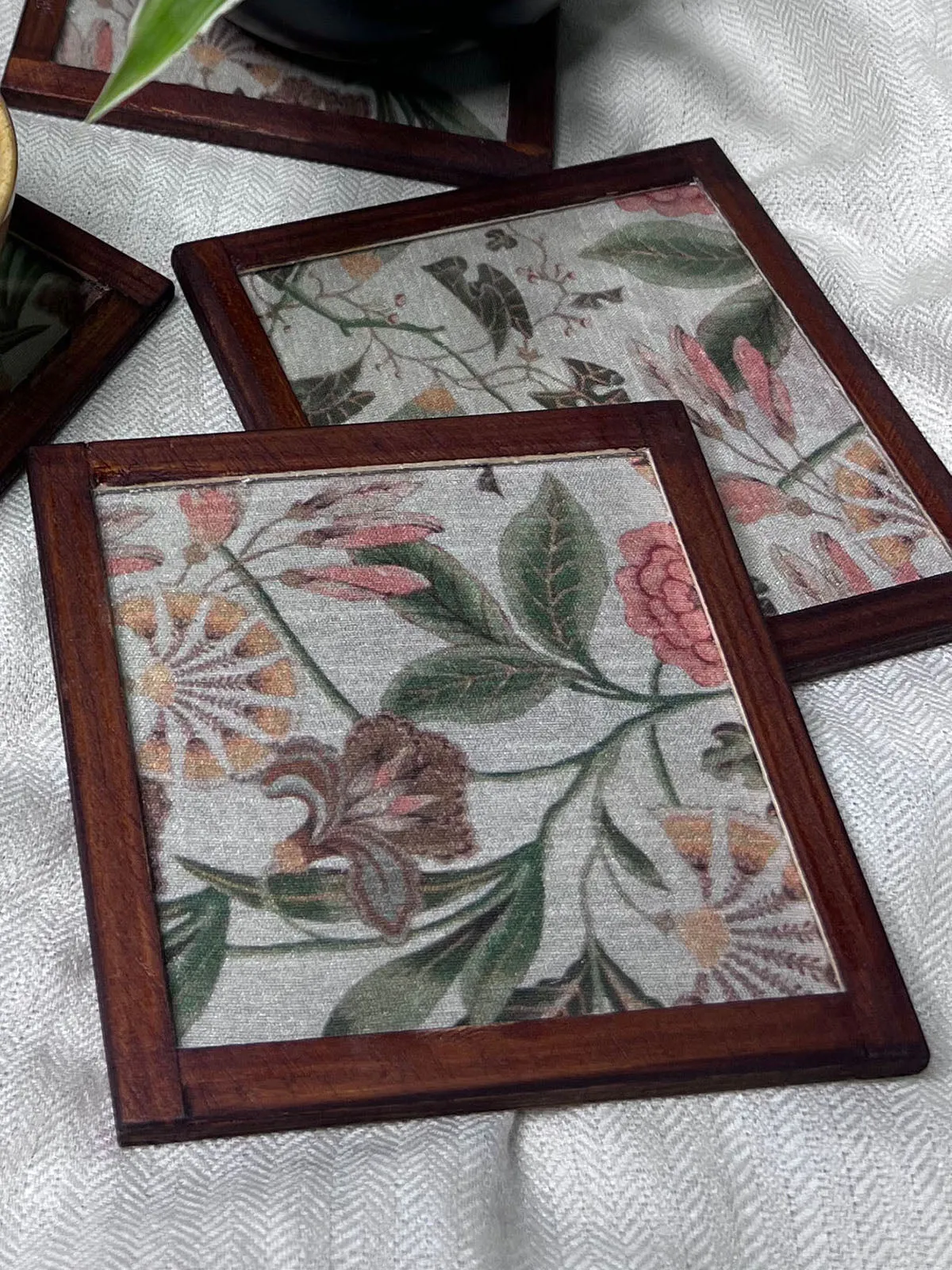Woodland Whimsy Silk Coasters