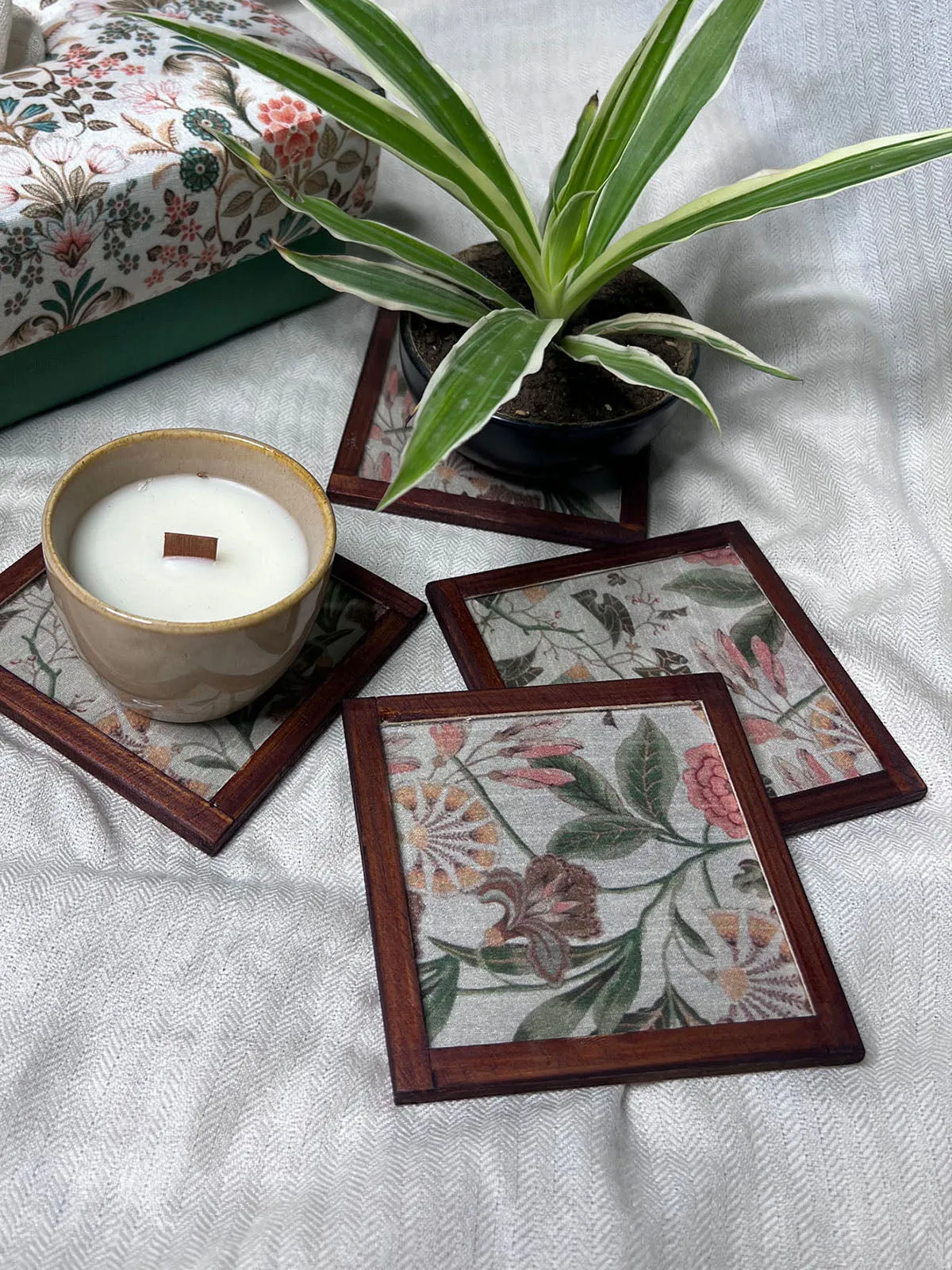 Woodland Whimsy Silk Coasters