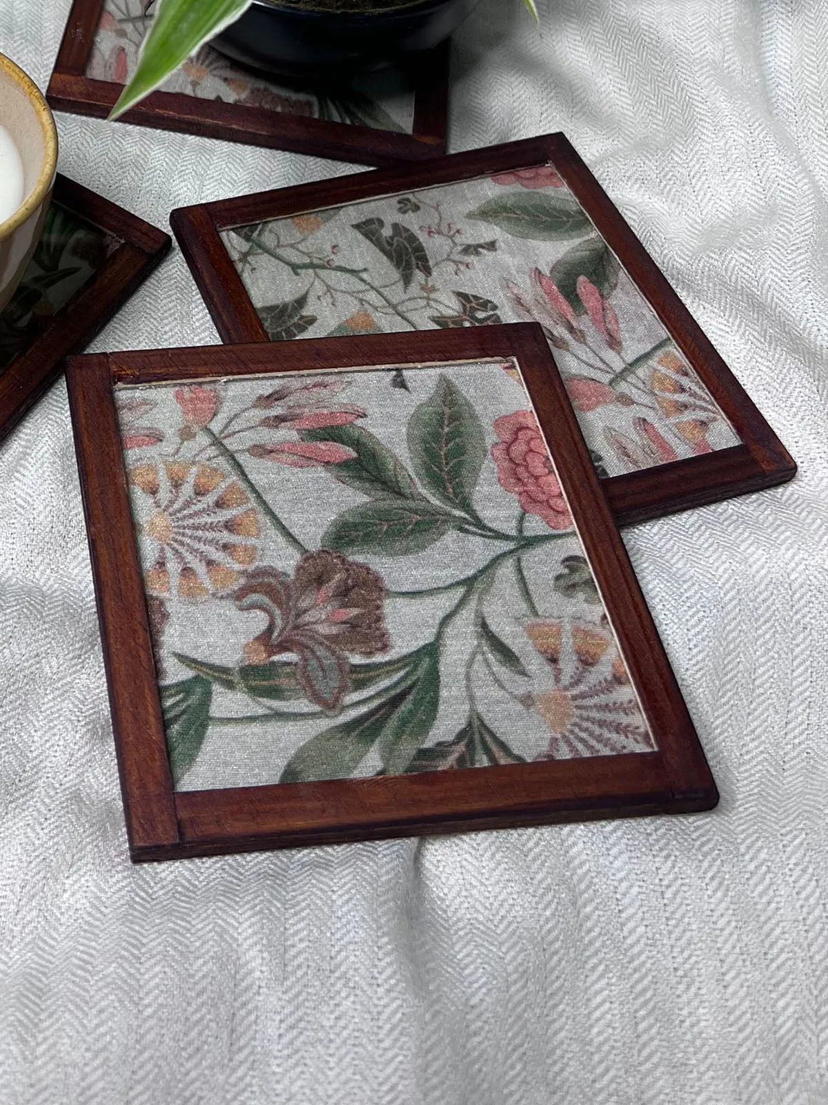 Woodland Whimsy Silk Coasters