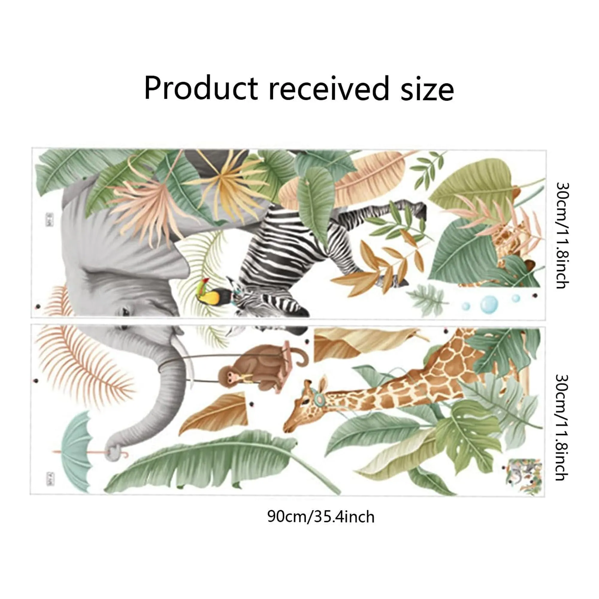 Xtore Cartoon Animal Pattern Wall Sticker for Decor | Beautiful Home Decor (Pack of 1, Multi)
